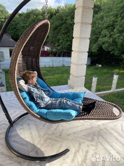 Кресло-шезлонг плетеное