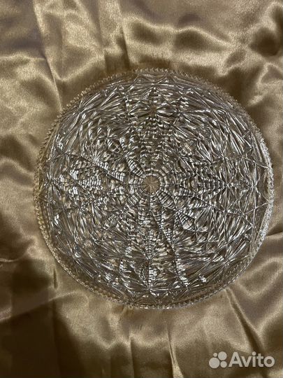 Блюдо хрустальное