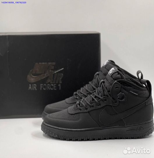 Кроссовки Nike Air Force 1 Duckboot (с мехом) (Арт.64522)