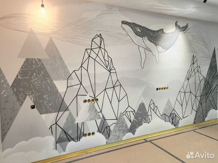 Роспись стен. Граффити. Художник