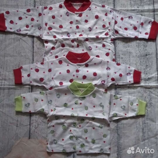 Распашонки Турция с 0 до 12 мес
