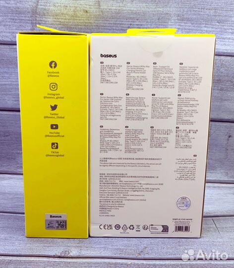 Беспроводная зарядка Baseus в машину 15W