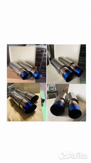 Выхлоп банка hks muffler 51mm 57mm 63mm