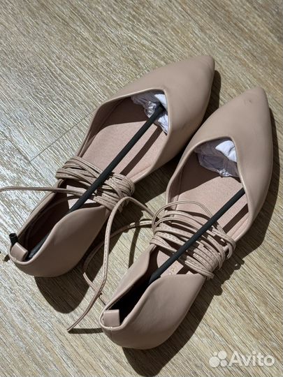 Балетки бежевые 38 размер