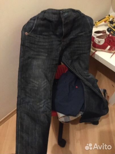 Джинсовый комплект куртка-брюки