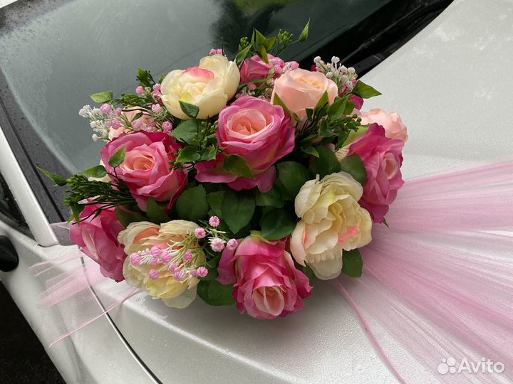 Свадебные украшения на авто