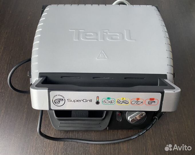 Электрогриль tefal supergrill 2в1 gc450b32