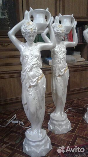 Садовые скульптуры из бетона и интерьерные гипс