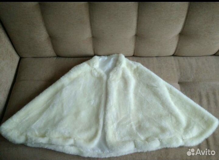 Свадебная шубка накидка