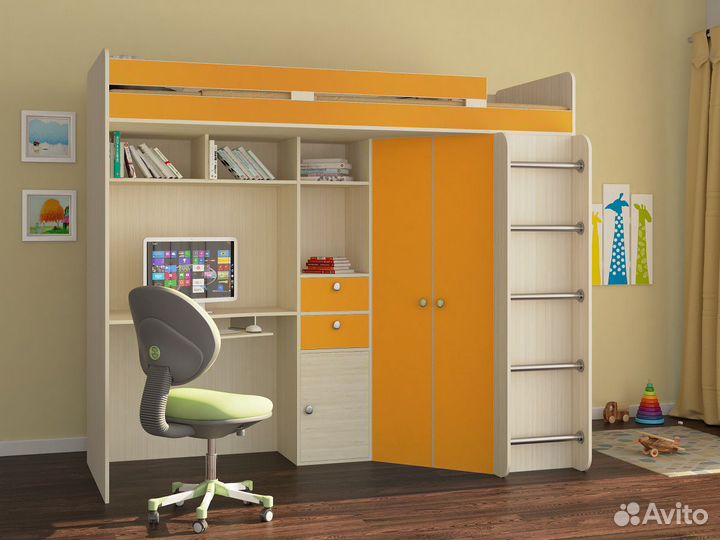 Детская кровать-чердак А