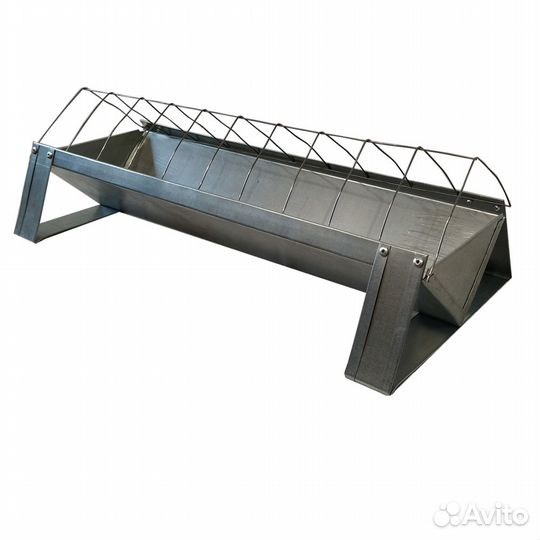 Кормушка для кур напольная 50 см металл