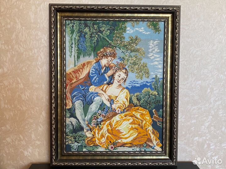 Картина ручная вышивка