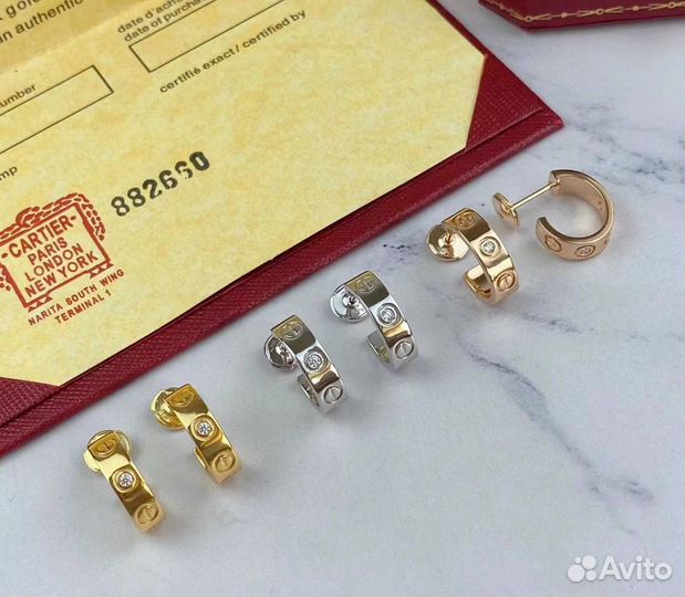 Cartier серьги