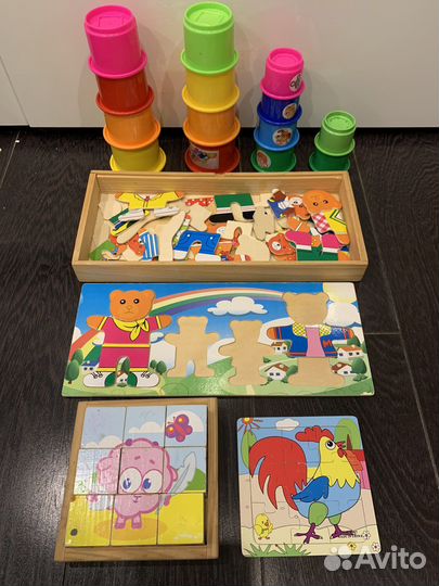 Мозайка, пирамидка, одевайка и т. д