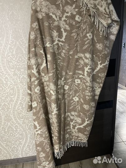 Плед шерстяной новый