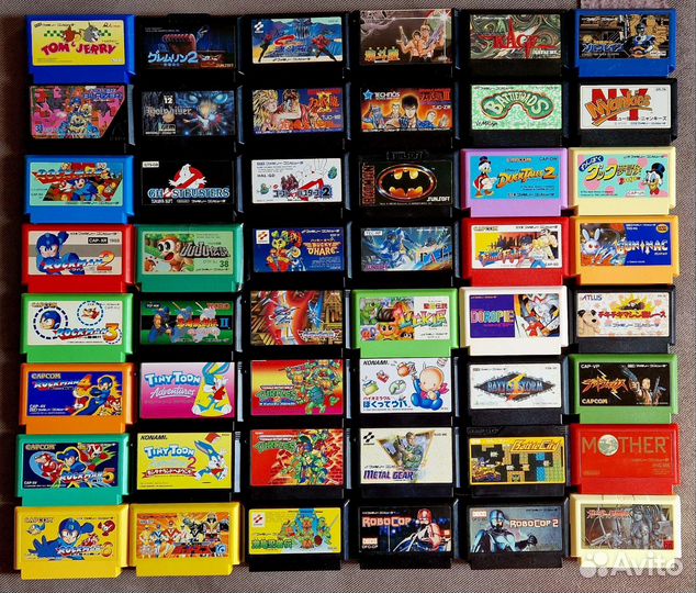 Оригинальные картрижи Famicom