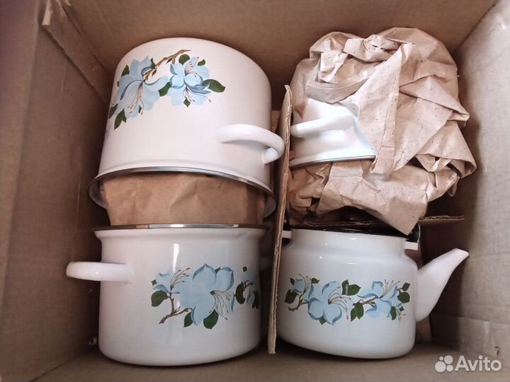 Комплект Эмалированной посуды СССР