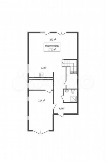 Коттедж 177 м² на участке 6 сот.
