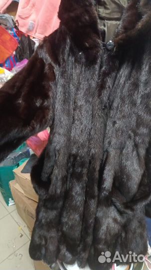 Шуба норковая 42 44 бу