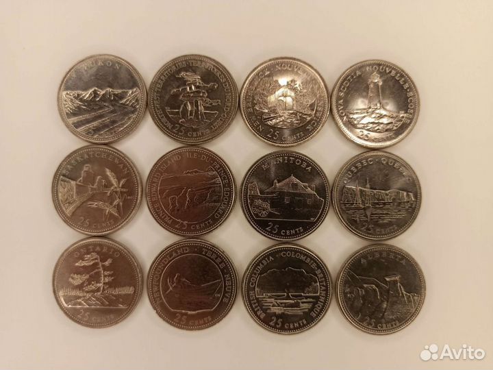 Разные наборы монет Канады