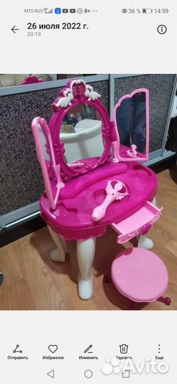Туалетный столик с зеркалом детский