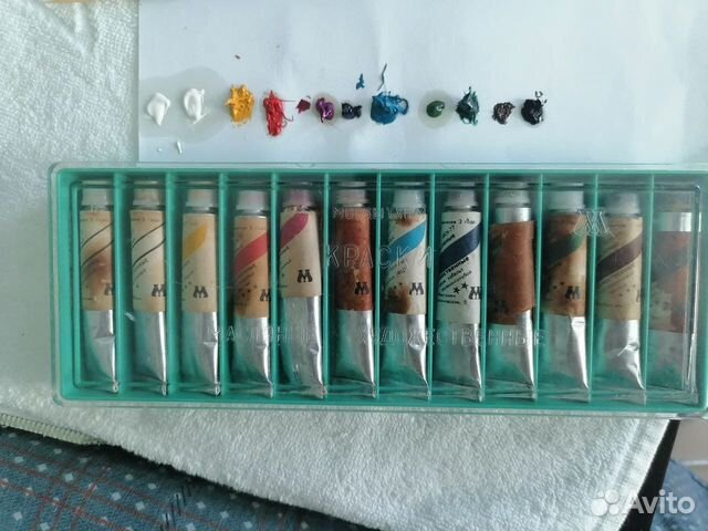 Масляные краски набор СССР