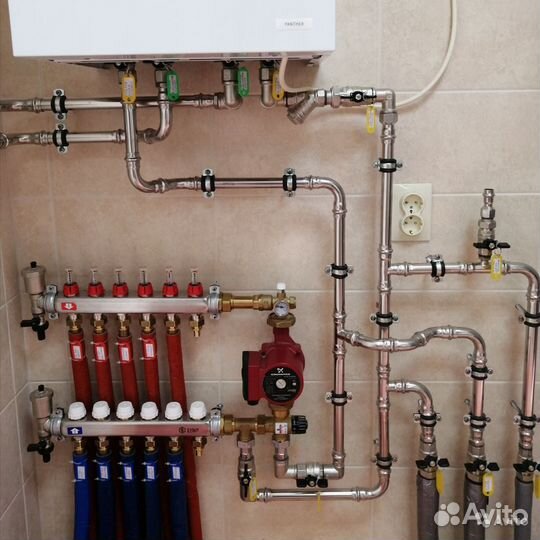 Водоснабжение Отопление канализация электромонтаж