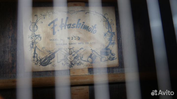 Дредноут F.Hashimoto W330, made in Japan