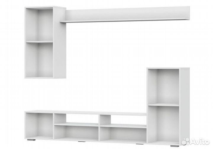 Готовые гостиные Oluwande белый - белый глянец