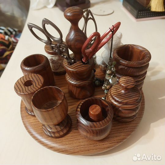 Органайзер для рукоделия деревянный