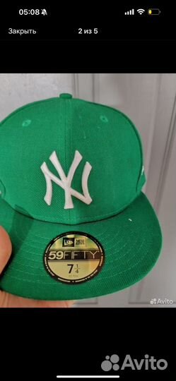 Бейсболка new era зеленая