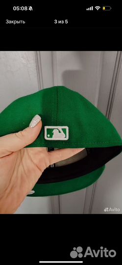 Бейсболка new era зеленая