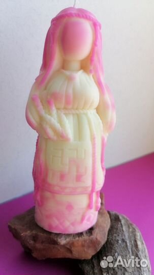 Свеча желанница (розовая)