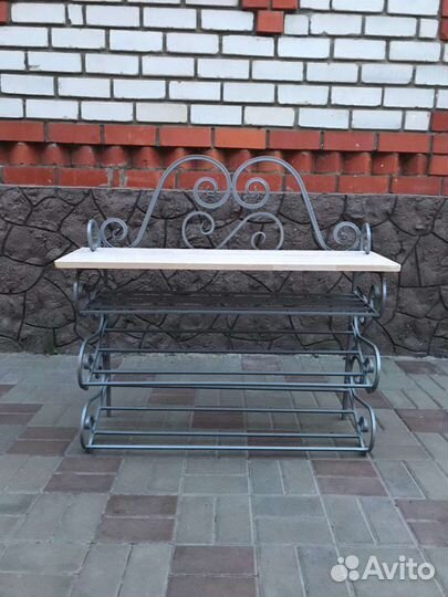 Обувница вешалка этажерка цветочница другая ковка