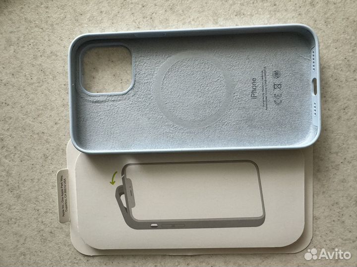 Чехол на iPhone 12 pro max голубой