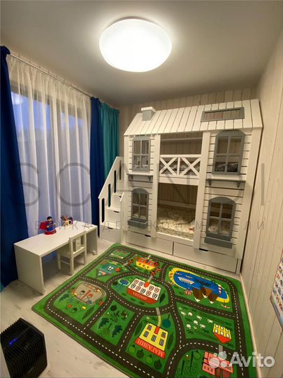 Кроватка двухярусная детская