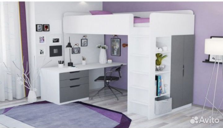 Кровать чердак