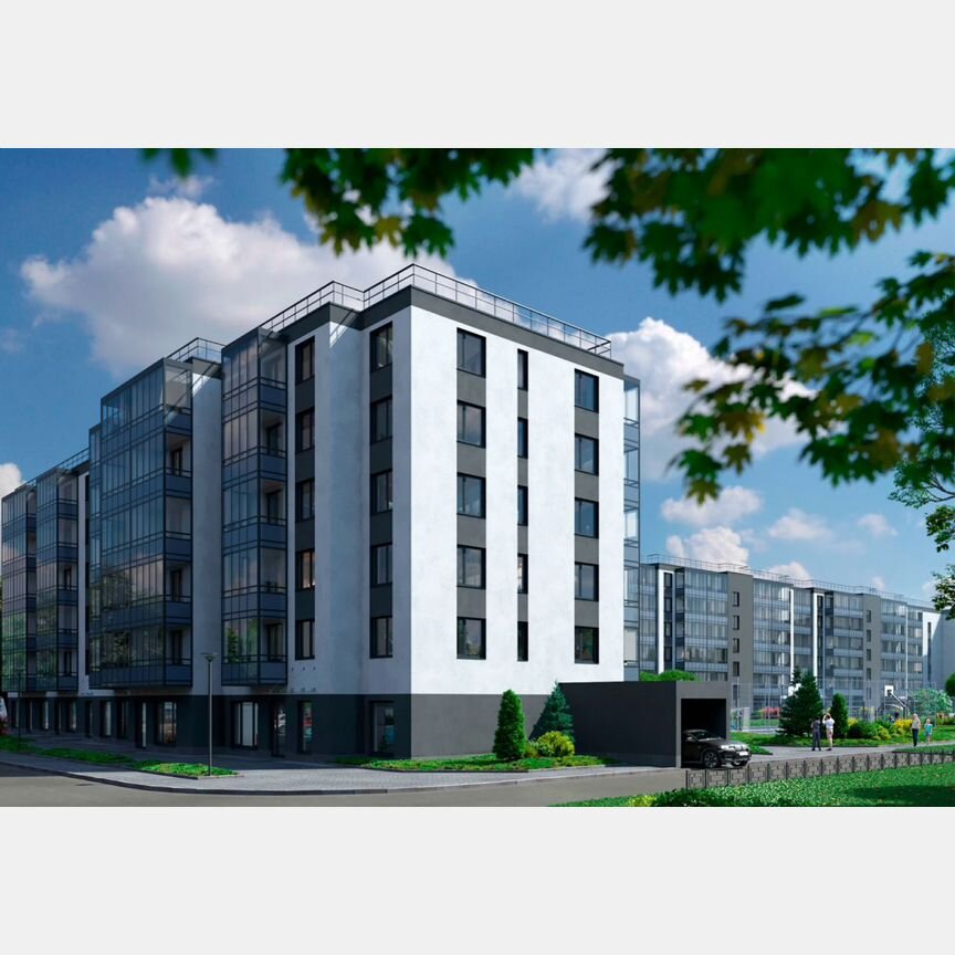 2-к. квартира, 53,5 м², 3/6 эт.