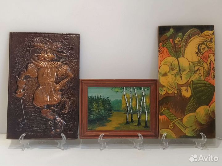 Чеканка, картина маслом и панно, СССР