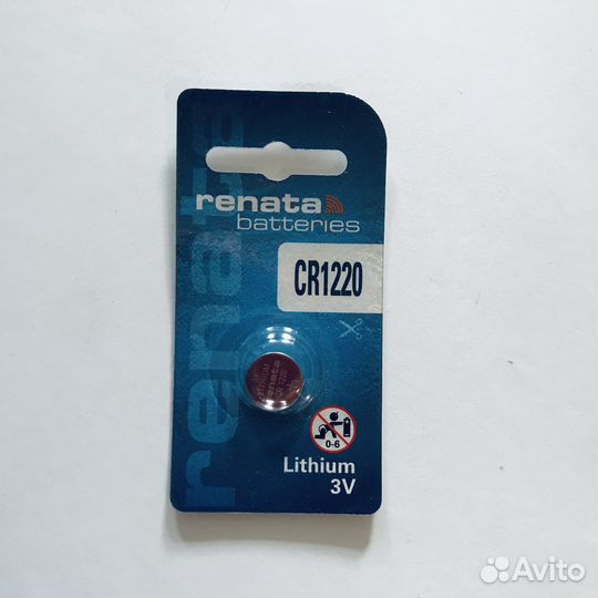 Батарейка CR1220 renata 3V литиевая