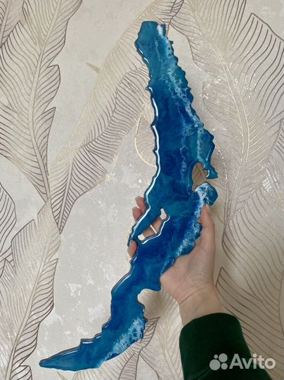 Байкал на стену сувенир из эпоксидной смолы