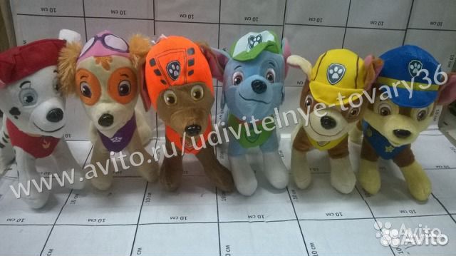 Щенячий патруль мягкая игрушка.Маршал
