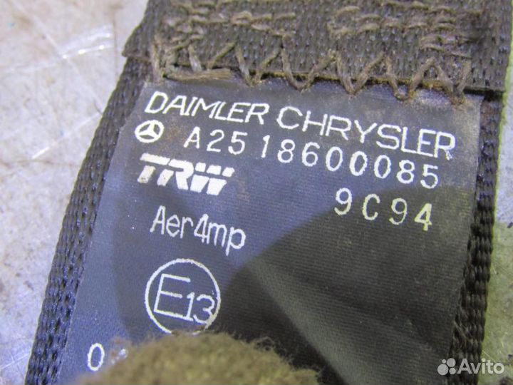 Ремень безопасности с пиропатроном Mercedes Benz