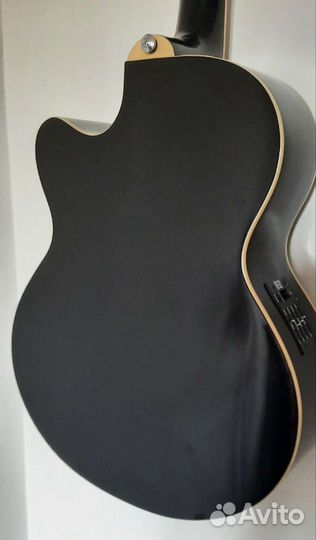 Акустическая бас гитара ibanez AEB8e-BK-27-02