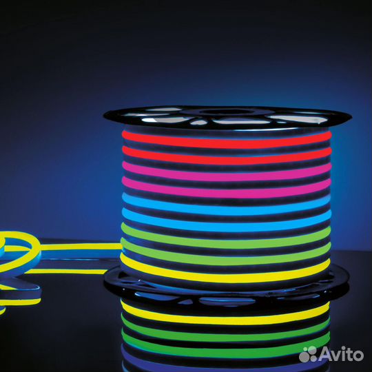 Неоновая светодиодная лента (гибкий неон) 12 вольт