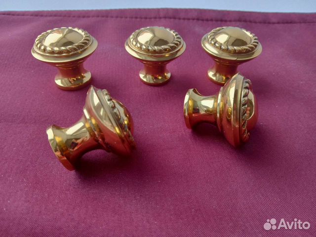 Латунная мебельная ручка 5 шт. Классика. За всё