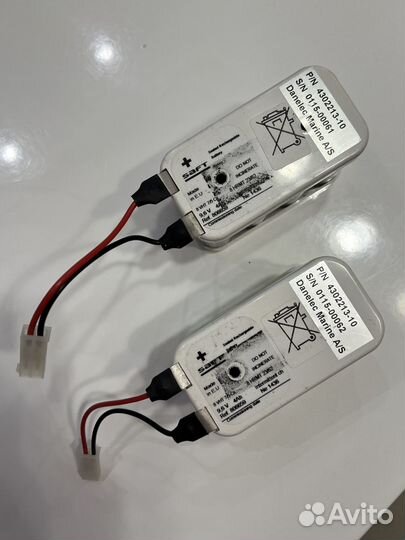 Аккумулятор saft 9.6V 4Ah 2 шт