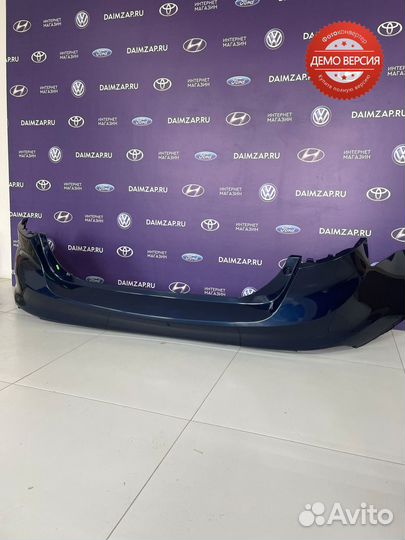Бампер Задний Ford Focus 3 темно - синий