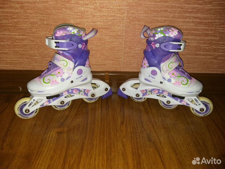 Роликовые коньки Action раздвижные + защита р.26-2