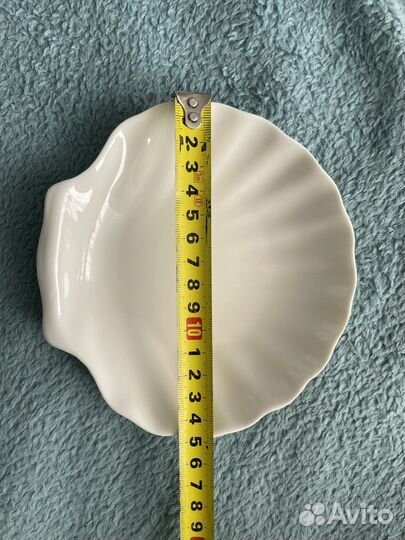 Блюдо, блюдце, салатник ракушка фарфор